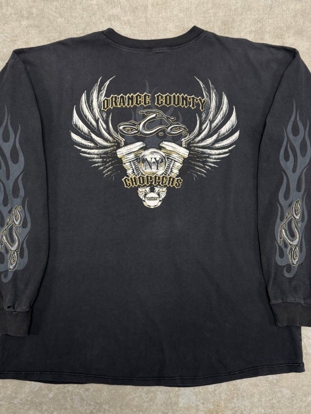 Vintage Orange County Choppers Longsleeve Faded Distressed